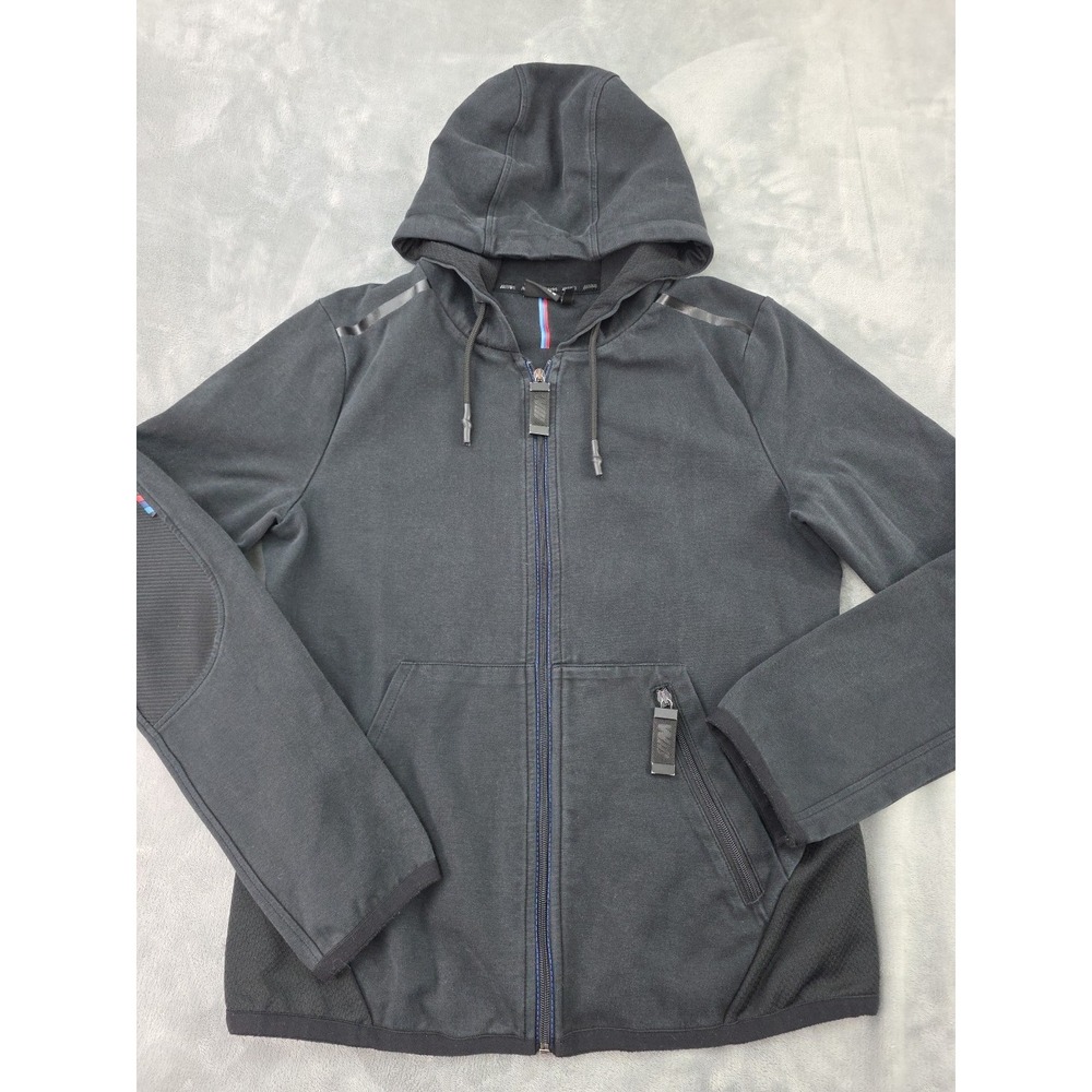 Bmw‎ Full-Zip Hooded Jacket Men's S Black Flex